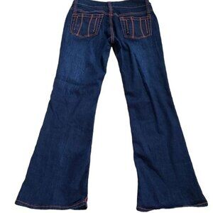 Lazer Jeans Womens Flare Leg Denim Jeans Size 9/10 Dark Blue